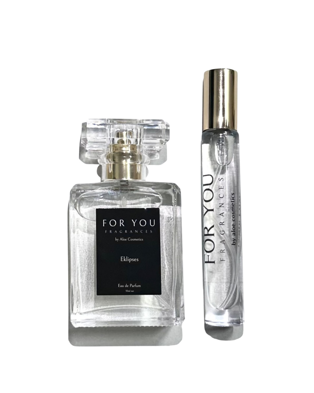 Eklipses FOR YOU fragrance bottle by Aloe Vera Cosmetics Australia showing elegant packaging and product label.