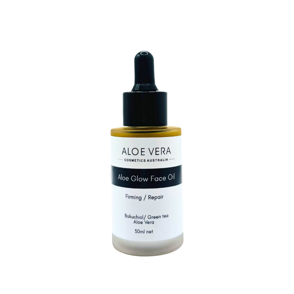 Aloe Glow Face Oil | Firming & Repair | Bakuchiol & Green tea (Fragrance Free)