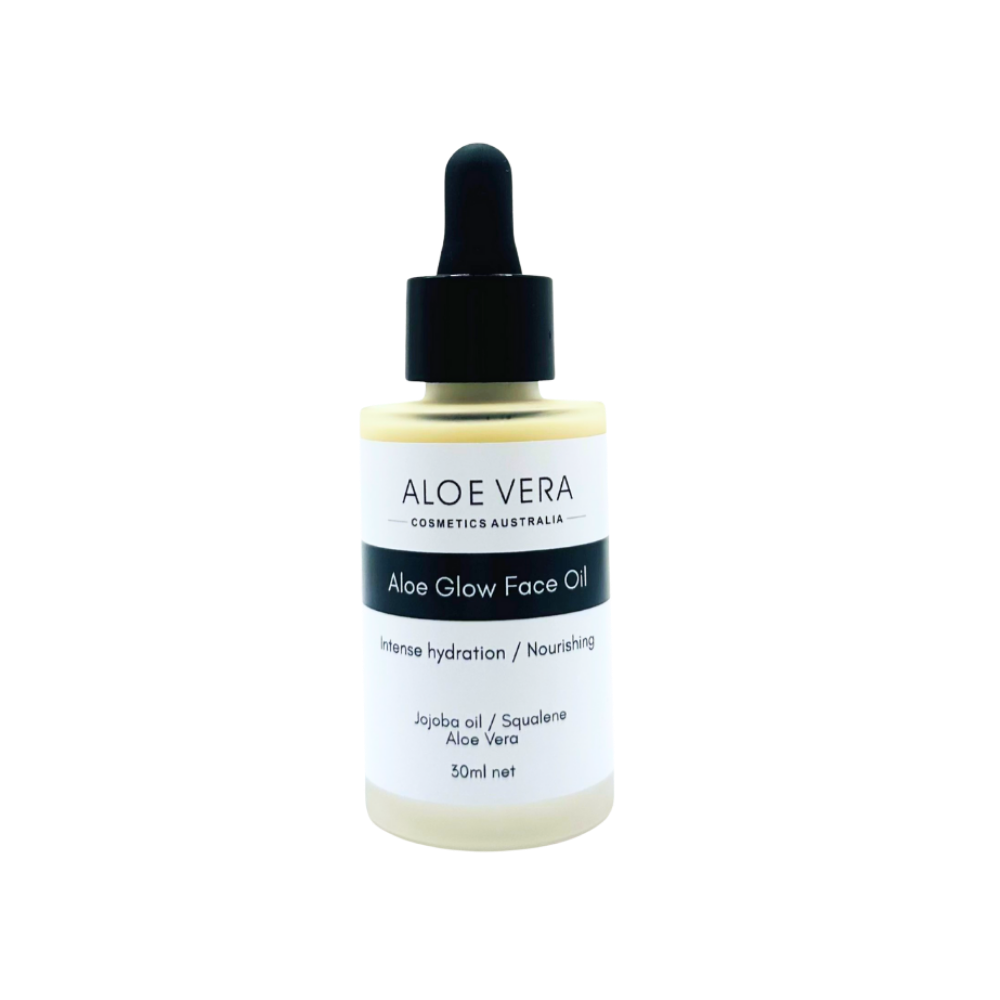 Aloe Glow Face Oil | Intense Hydration & Nourishing | Squalane & Jojoba Oil (Fragrance free)