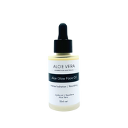 Aloe Glow Face Oil from Aloe Vera Cosmetics Australia with squalane and jojoba oil, providing intense hydration and nourishing skincare.