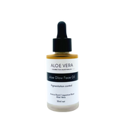 Aloe Glow Face Oil by Aloe Vera Cosmetics Australia with Amica Root and Liquorice Root for pigmentation control, fragrance-free skincare.